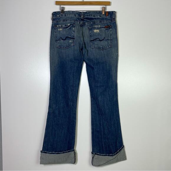 7 For All Mankind Squiggle Bootcut in Vintage Allston Size 31 - Picture 6 of 7